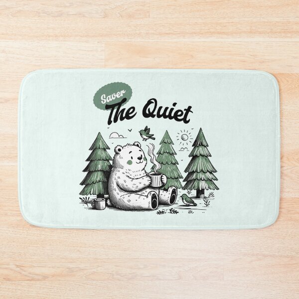 Item preview, Savor the Quiet Cozy Bear Nature Slow Living Cottagecore Design designed and sold by Sachie's Studio.