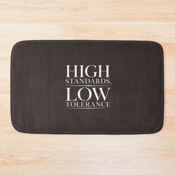 Item preview, High Standards Low Tolerance - Bold Minimalist Statement T-Shirt designed and sold by Aliplus+.