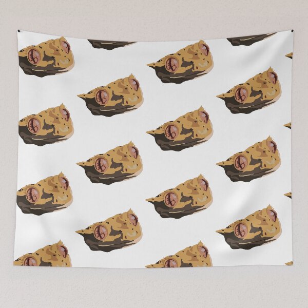 Item preview, Dalmatian crested gecko face designed and sold by LeahcarsArt.