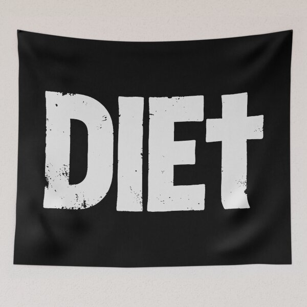 Item preview, DIEt in White Grungy Letters designed and sold by StudioDestruct.