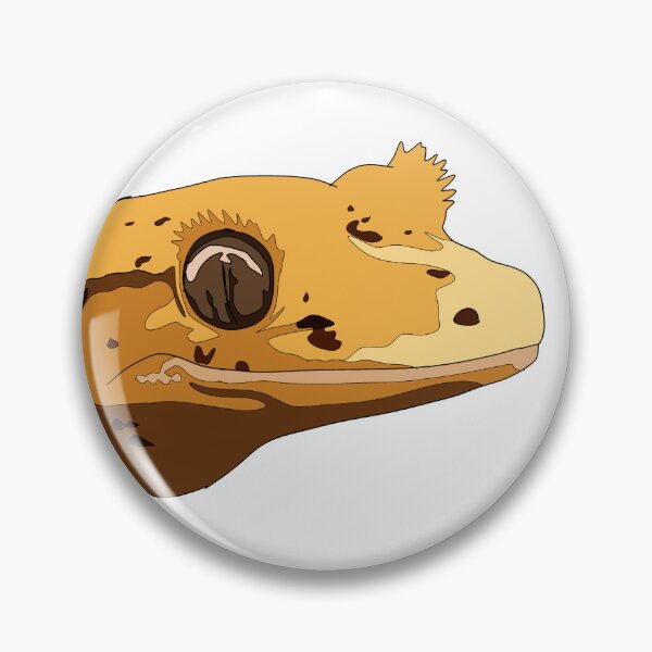 Item preview, Copy of Dalmatian crested gecko face designed and sold by LeahcarsArt.