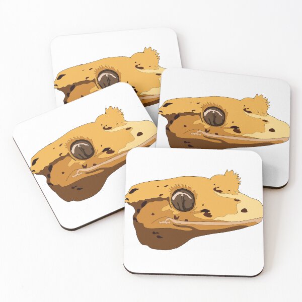 Item preview, Copy of Dalmatian crested gecko face designed and sold by LeahcarsArt.