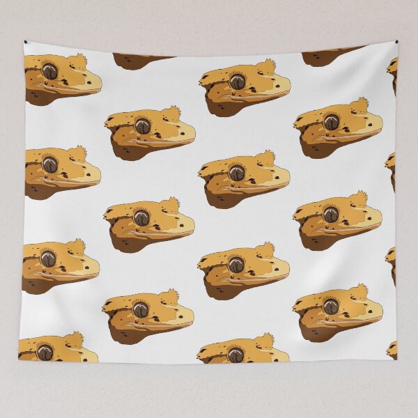 Item preview, Copy of Dalmatian crested gecko face designed and sold by LeahcarsArt.