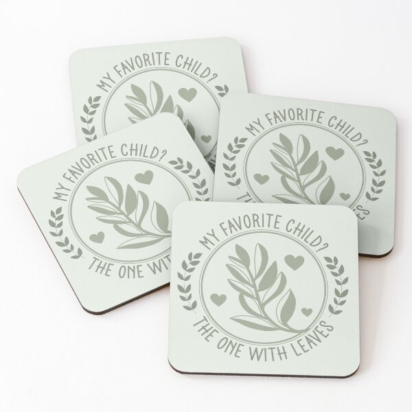 Item preview, My Favorite Child The One With Leaves - Funny Plant Mom Badge designed and sold by the-Z3nith.