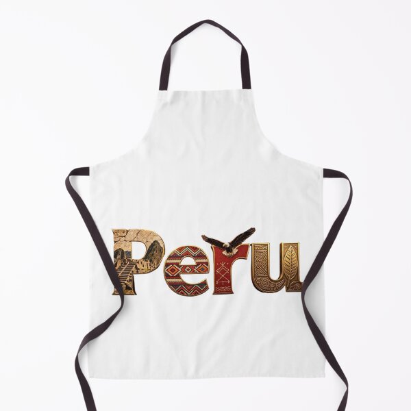Item preview, Peru Landmark Typography Travel Design | Inca Heritage & Machu Picchu Art designed and sold by VladisWorld.