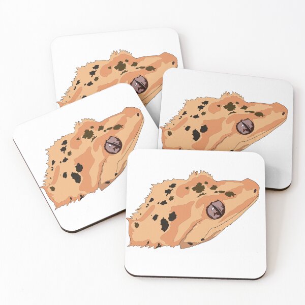 Item preview, Copy of Copy of Dalmatian crested gecko face designed and sold by LeahcarsArt.