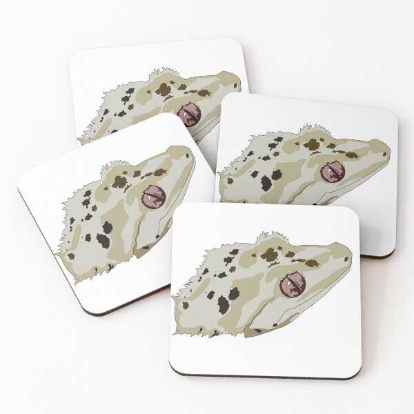 Item preview, Copy of Copy of Copy of Dalmatian crested gecko face designed and sold by LeahcarsArt.