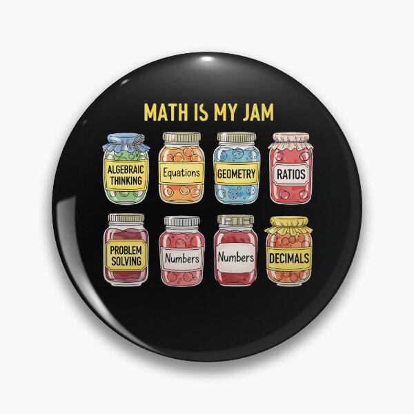 Item preview, Math Is My Jam Mathematics Teacher Student Mathematician designed and sold by PopStars1993.