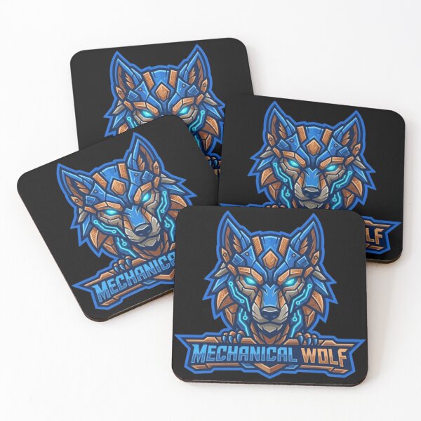 Item preview, Mechanical Wolf Cybernetic Beast Esports Gaming Logo designed and sold by Altospecial.
