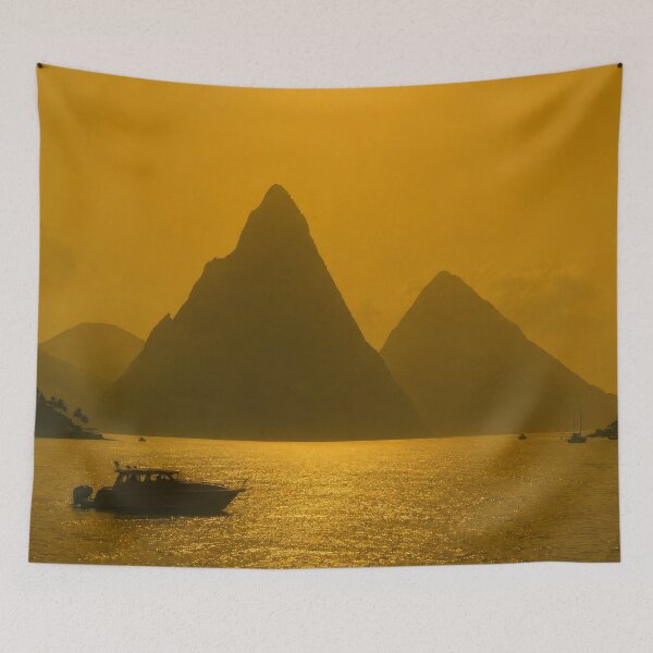 Item preview, Island Of Saint Lucia Hazy Morning designed and sold by scicilysimonee.