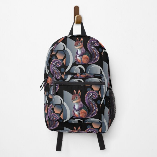 Item preview, Colorful Boho Woodland Geometric Squirrel designed and sold by Szpaku desart .