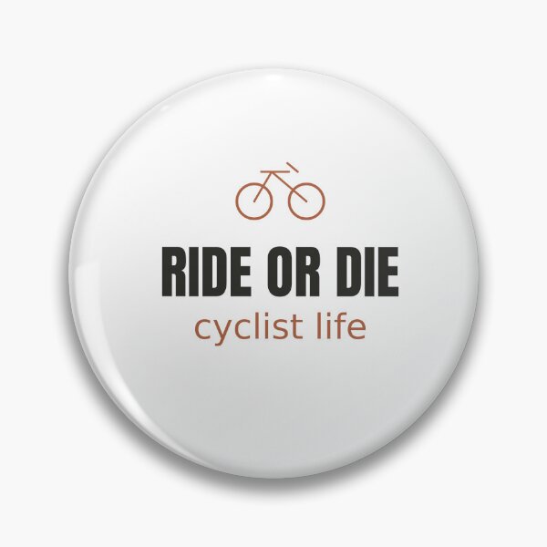 Item preview, Ride or Die Cyclist - Minimalist Bike Lover Tee designed and sold by RankShift.