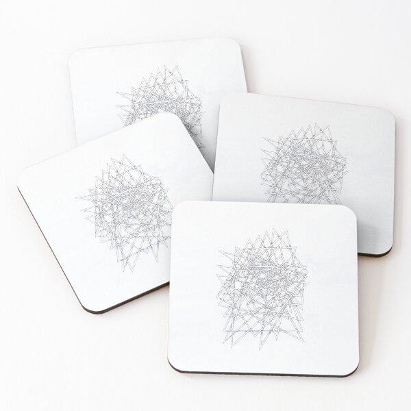 Item preview, Geometric ornament of light triangles designed and sold by artisterik.