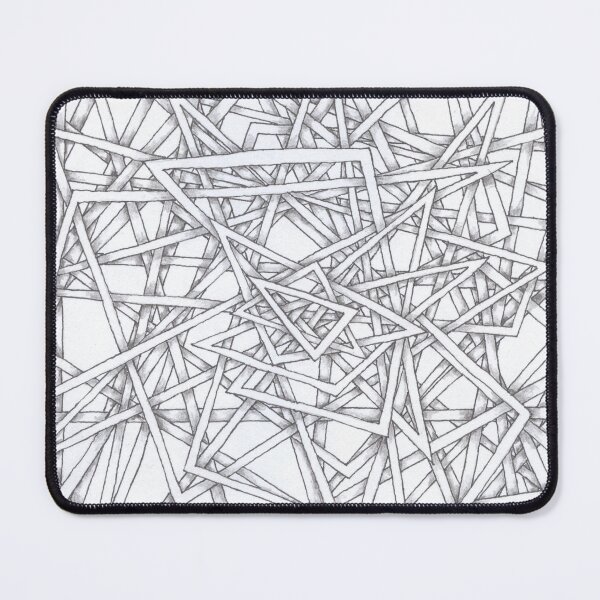 Item preview, Geometric ornament of light triangles designed and sold by artisterik.