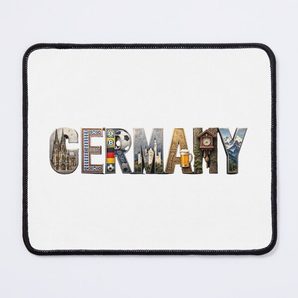 Item preview, Germany Landmark Typography Travel Design | German Heritage & Culture Art designed and sold by VladisWorld.