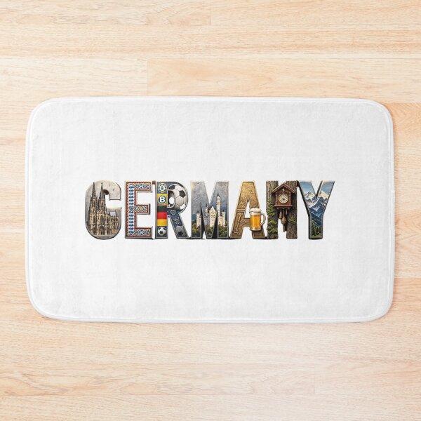 Item preview, Germany Landmark Typography Travel Design | German Heritage & Culture Art designed and sold by VladisWorld.