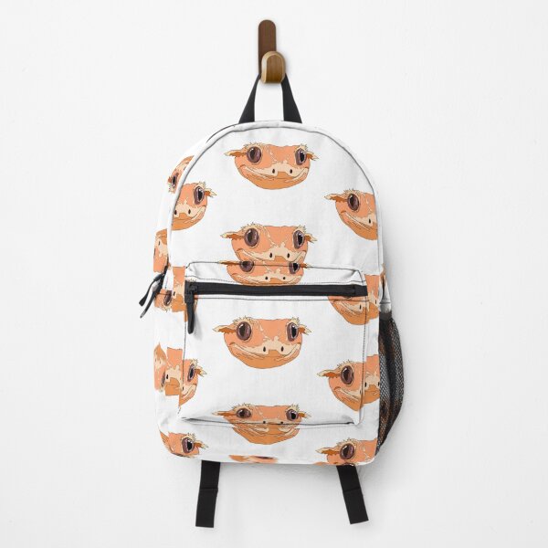 Item preview, Peach crested gecko face designed and sold by LeahcarsArt.