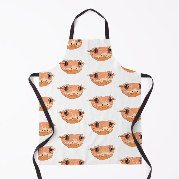 Item preview, Peach crested gecko face designed and sold by LeahcarsArt.