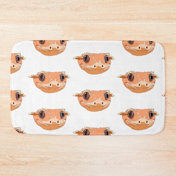 Item preview, Peach crested gecko face designed and sold by LeahcarsArt.
