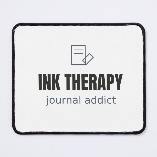 Item preview, Ink Therapy - Minimalist Journal Lover Tee designed and sold by RankShift.