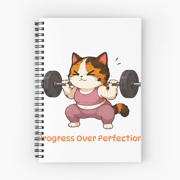 Item preview, Cozy Cute Calico Cat gym - Progress over perfection designed and sold by Lunexa-Lab.