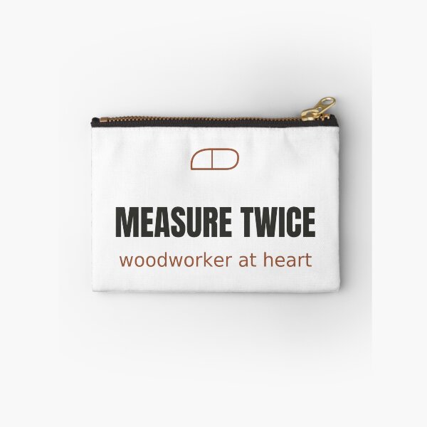 Item preview, Measure Twice - Woodworker Minimalist Tee designed and sold by RankShift.
