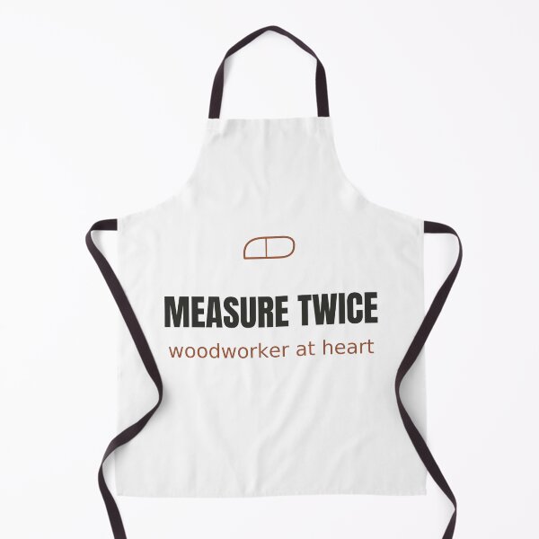 Item preview, Measure Twice - Woodworker Minimalist Tee designed and sold by RankShift.