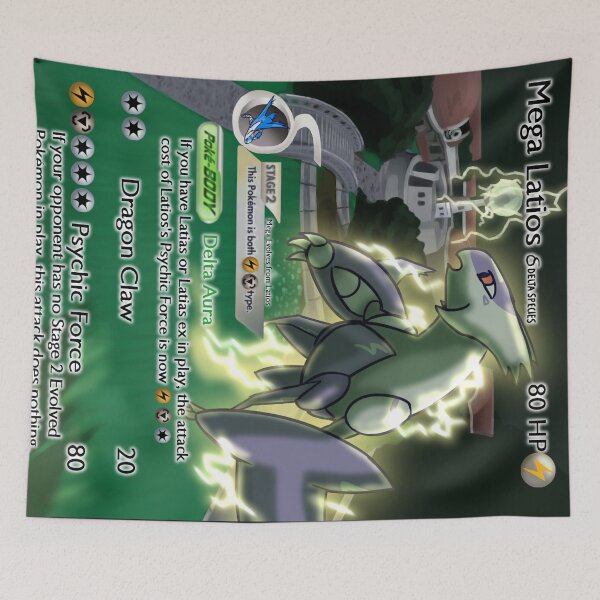 Item preview, Mega Lati Airplane Dragon Delta Species TCG Card Redraw designed and sold by AngelTheSiren.