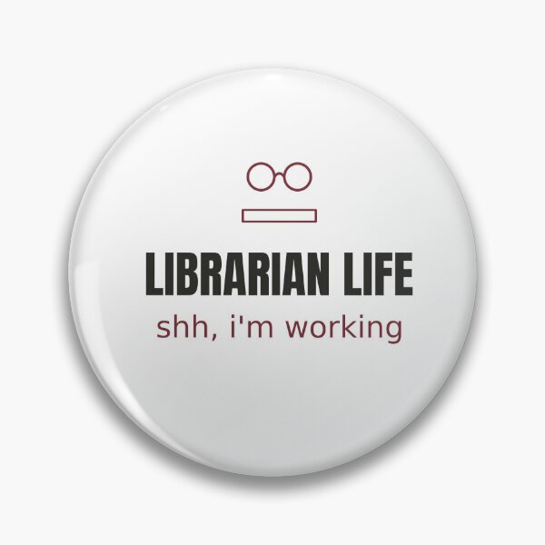 Item preview, Librarian Life Shh - Minimalist Librarian Tee designed and sold by RankShift.
