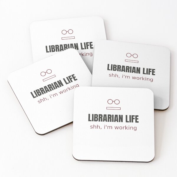 Item preview, Librarian Life Shh - Minimalist Librarian Tee designed and sold by RankShift.