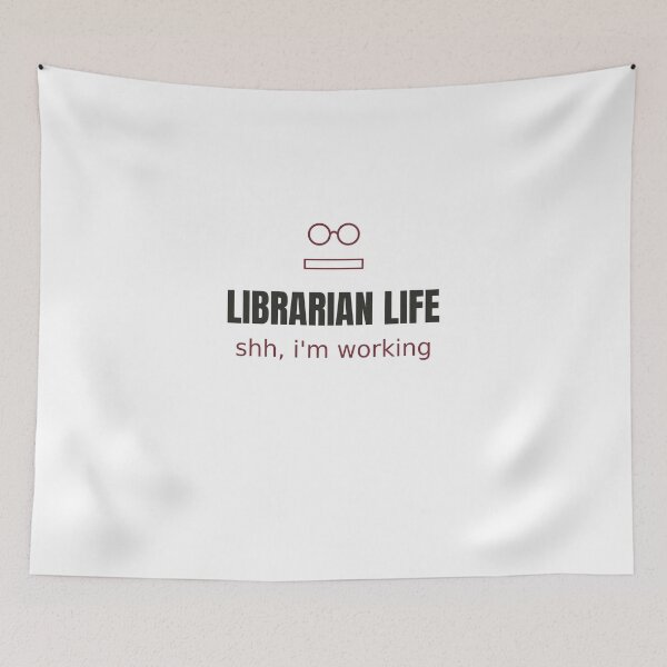 Item preview, Librarian Life Shh - Minimalist Librarian Tee designed and sold by RankShift.