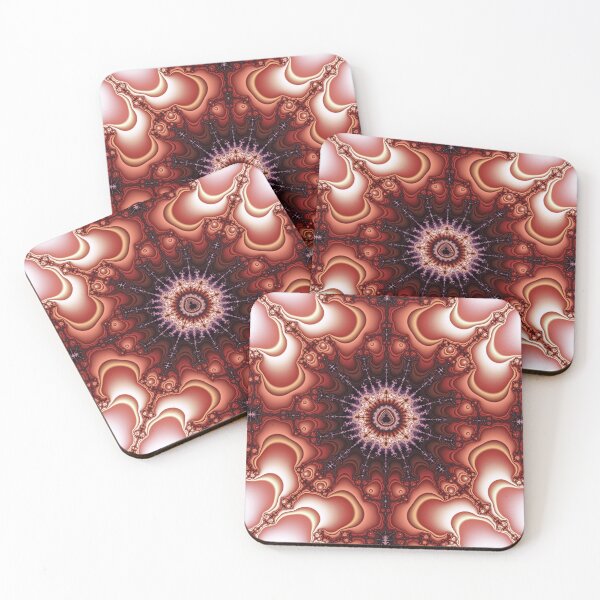 Item preview, Red Fractal Art - Symmetrical Geometric Mandala designed and sold by pinkal.