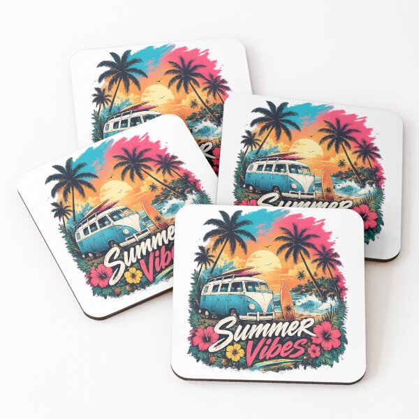 Item preview, Retro Summer Vibes Beach Sunset designed and sold by Elite-Store66.
