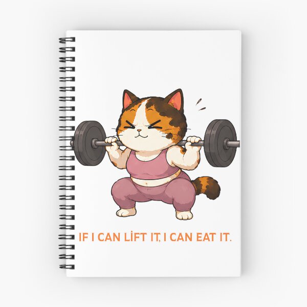 Item preview, Cozy Cute Calico Cat gym - if I can lift it, I can eat it  designed and sold by Lunexa-Lab.