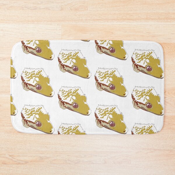 Item preview, Tricolor crested gecko face designed and sold by LeahcarsArt.