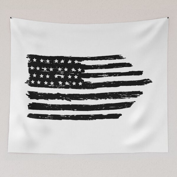 Item preview, Black and White Stars and Stripes design designed and sold by Dimensionality.