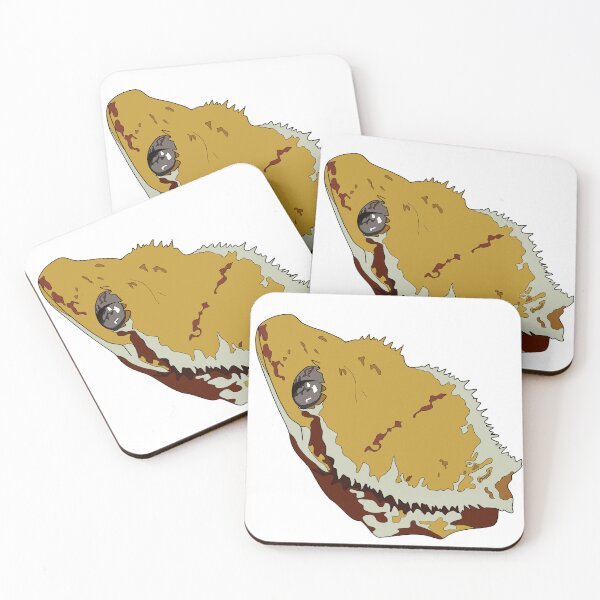 Item preview, Copy of Tricolor crested gecko face designed and sold by LeahcarsArt.