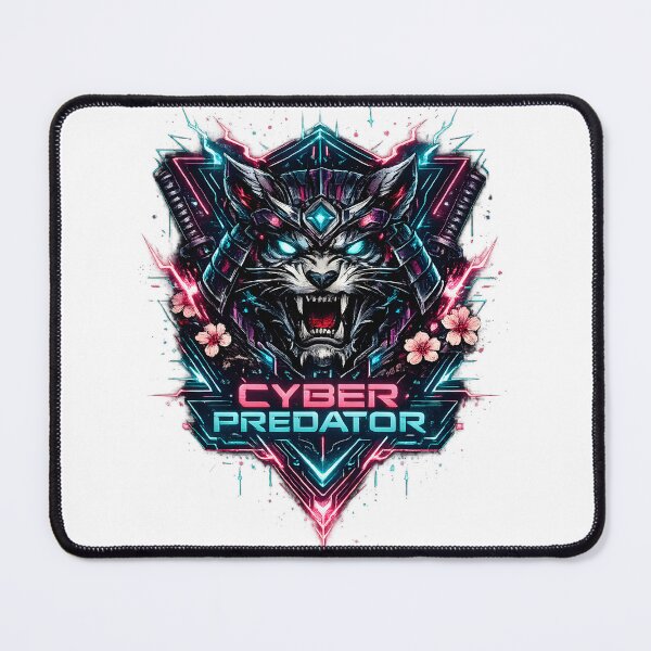 Item preview, Cyber Predator Neon Samurai Cyberpunk Artwork designed and sold by CreativeMindsetLab.
