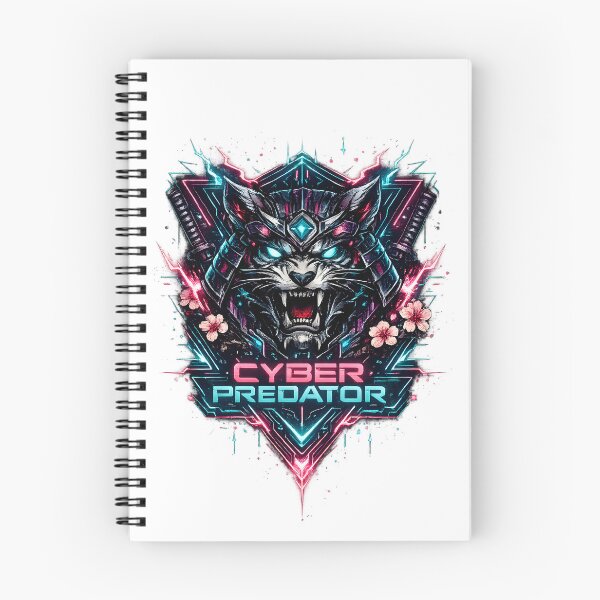 Item preview, Cyber Predator Neon Samurai Cyberpunk Artwork designed and sold by CreativeMindsetLab.