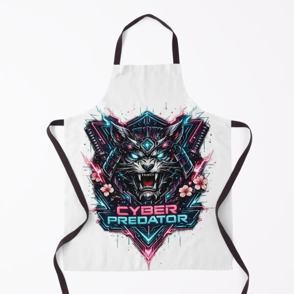Item preview, Cyber Predator Neon Samurai Cyberpunk Artwork designed and sold by CreativeMindsetLab.