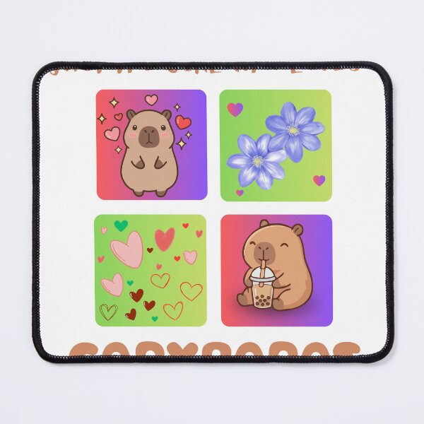 Item preview, Capybara Lover Aesthetic Four Square Art designed and sold by KAWAII STUDIO NB.