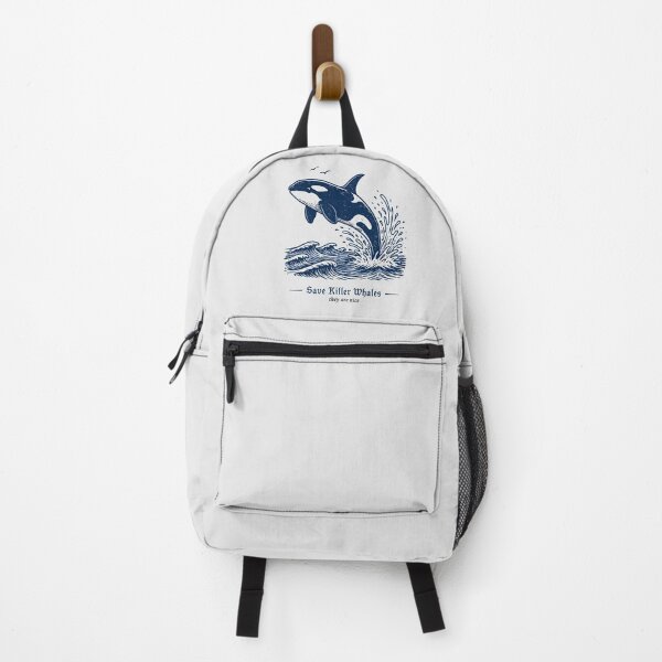 Item preview, Save Killer Whales Vintage Orca Woodcut Ocean Conservation Design designed and sold by paulo silveira.