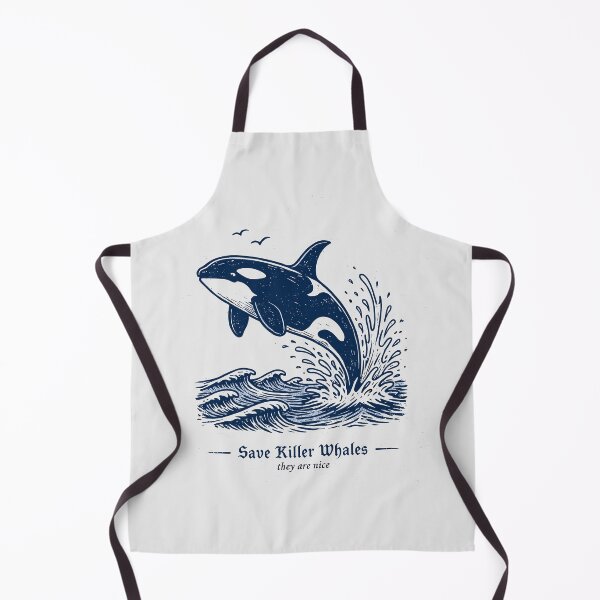 Item preview, Save Killer Whales Vintage Orca Woodcut Ocean Conservation Design designed and sold by paulo silveira.