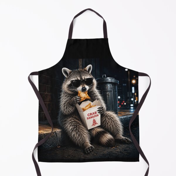 Item preview, Funny Raccoon Eating Crab Rangoon On The Street designed and sold by 76Valeria.