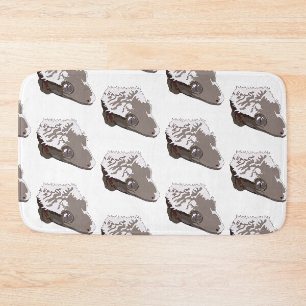 Item preview, Axanthic crested gecko face designed and sold by LeahcarsArt.