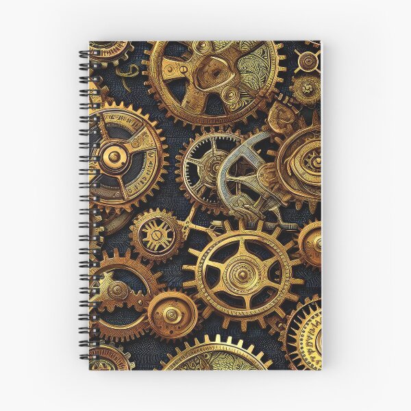 Item preview, Steampunk Industrial Gears (Faux) Brass Machinery Seamless Pattern designed and sold by DEC02.