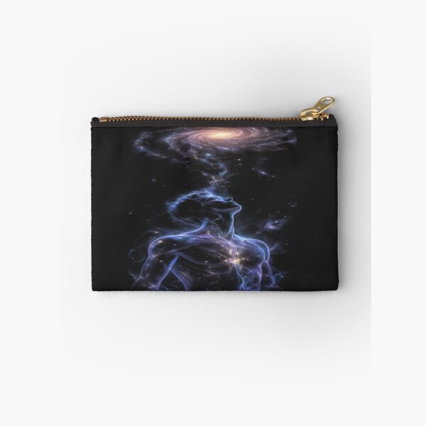 Item preview, The Soul Made of Stardust, Cosmic Being Contemplating the Galaxy - Spiritual Art of the Universe designed and sold by RAYBIL.