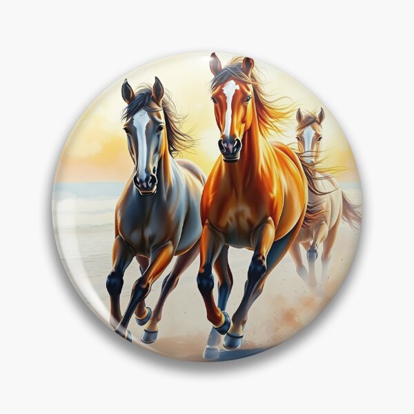 Item preview, Three sunset horses and ocean designed and sold by Khala.