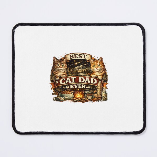 Item preview, Best Cat Dad Ever - Vintage Cat Lover Design designed and sold by lovepower.