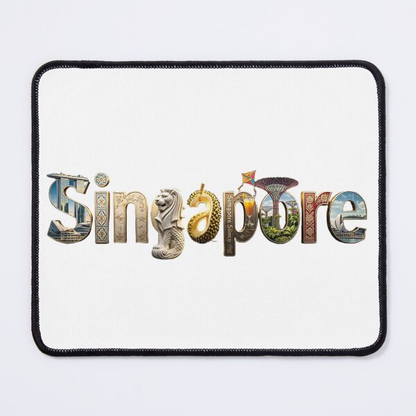 Item preview, Singapore – Culture & Landmarks Word Art designed and sold by VladisWorld.